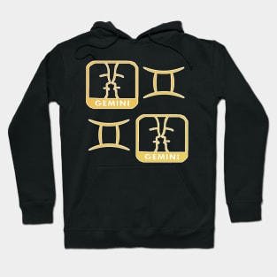 Gemini Birth Sign - Yellow Hoodie